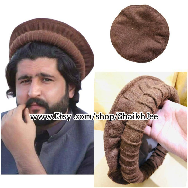 Wazirstani 100% wool chitrali cap chitrali topi Hat afghani handamde pakol chitrali topi unisex headgear new desing chitrali pakul image 1