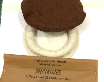 Pakol Wollmütze, Chitrali Topi, Afghan Kufi (PREIS für ZWEI)