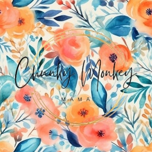 Watercolor floral seamless pattern