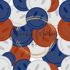 Fourth of July smiley seamless