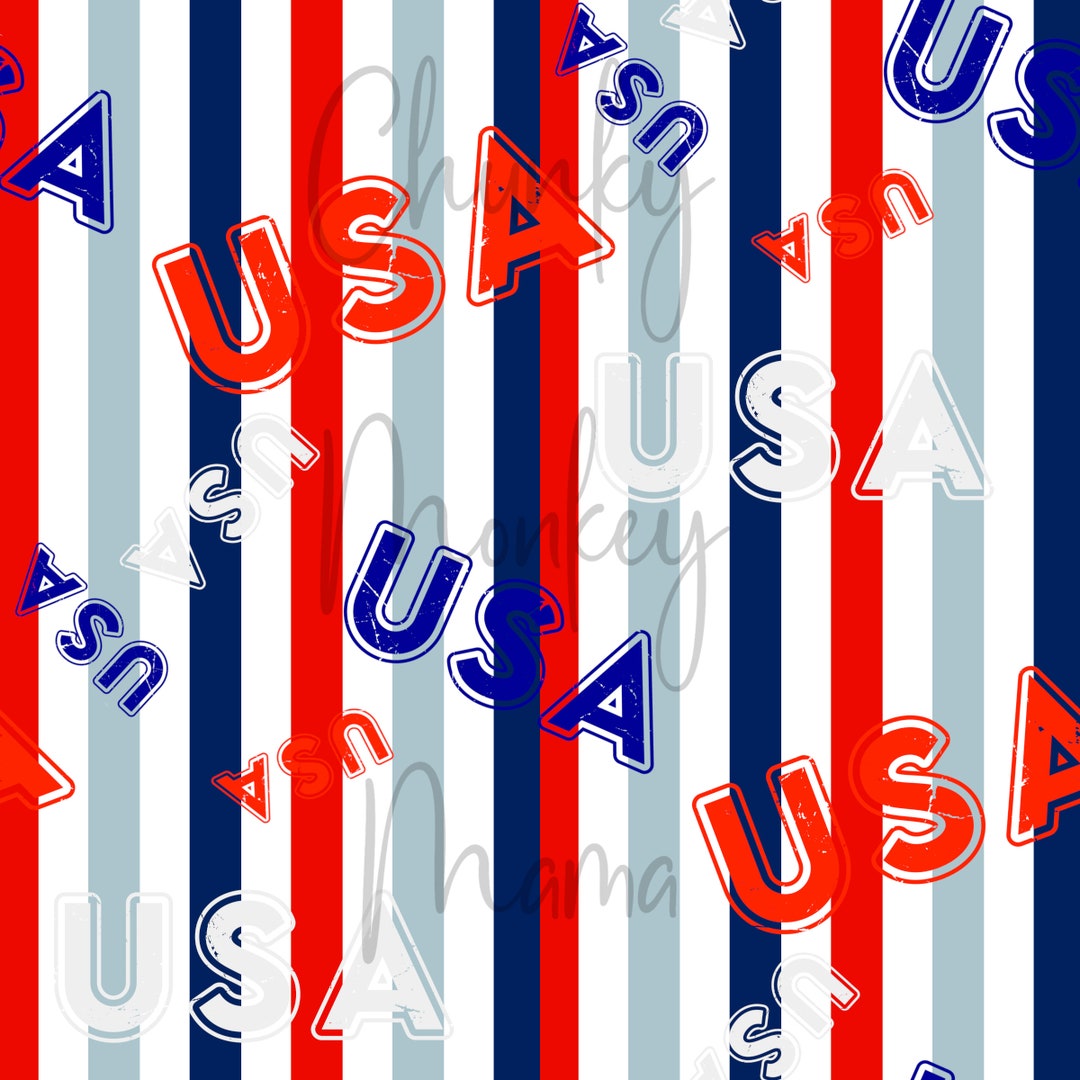 Red USA Stripes Seamless - Etsy