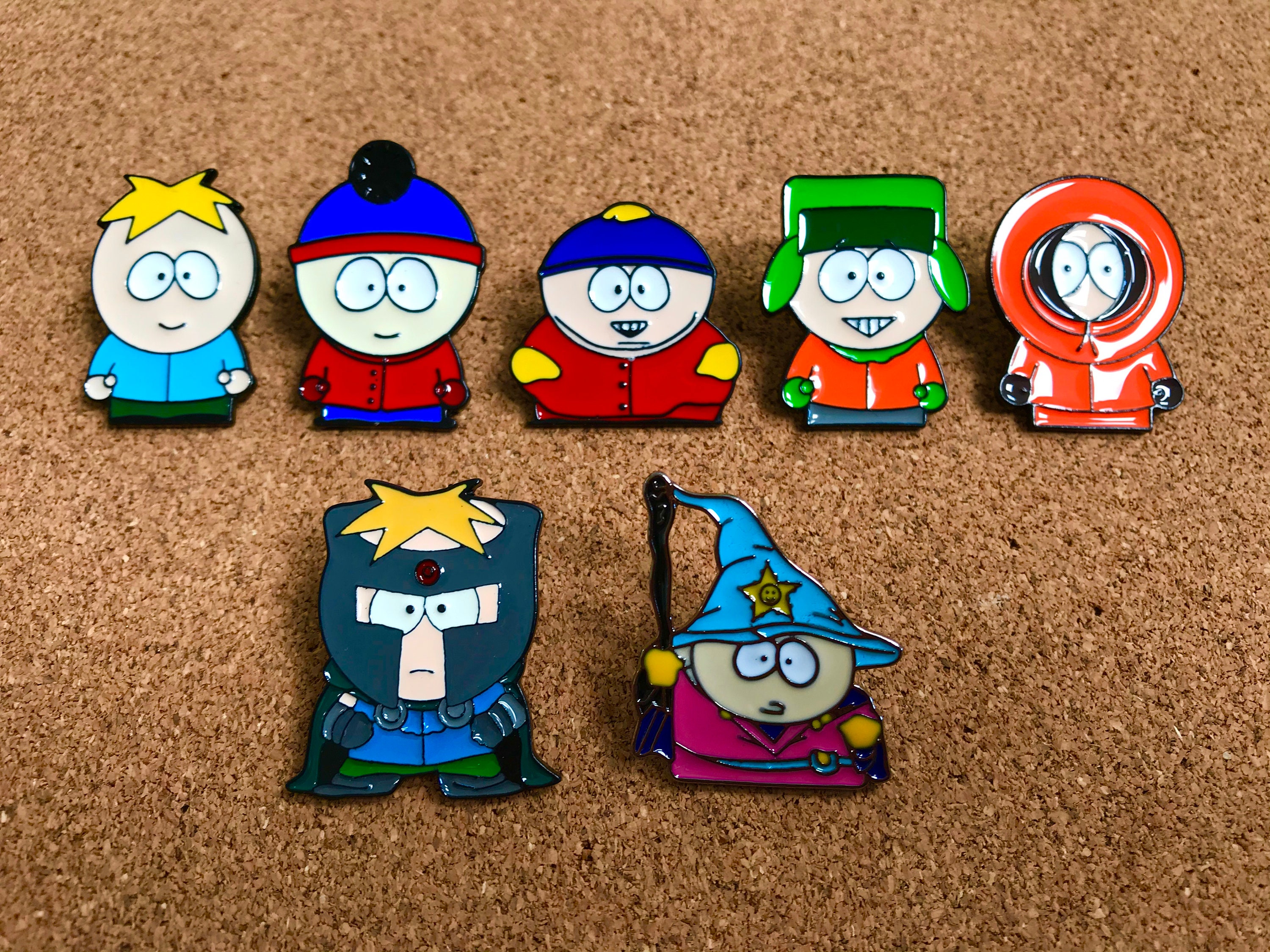 SET OF 7 South Park 1.25 Enamel Pins Brand New Etsy