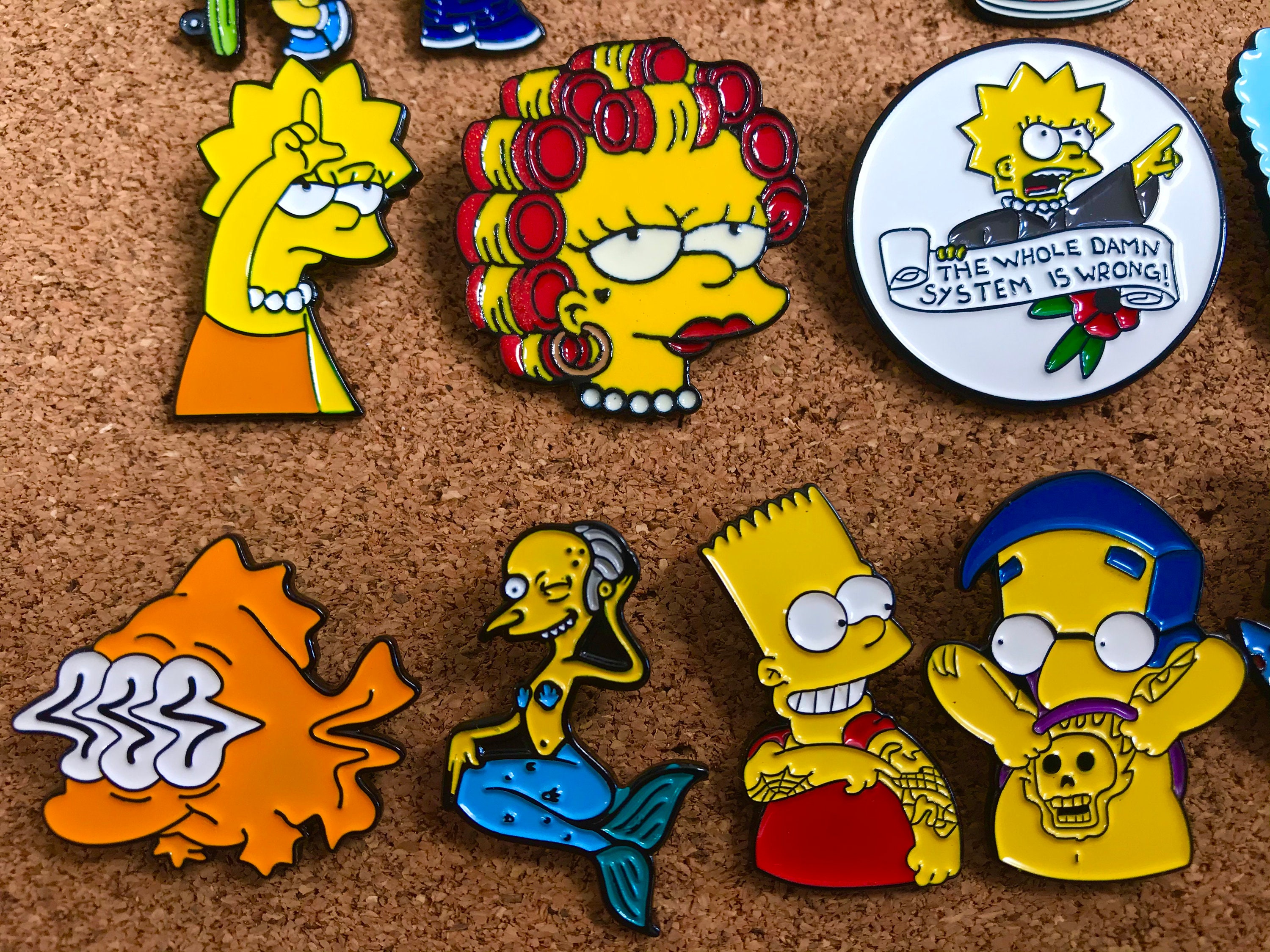 The Simpsons 1.2 Enamel Pins Brand New