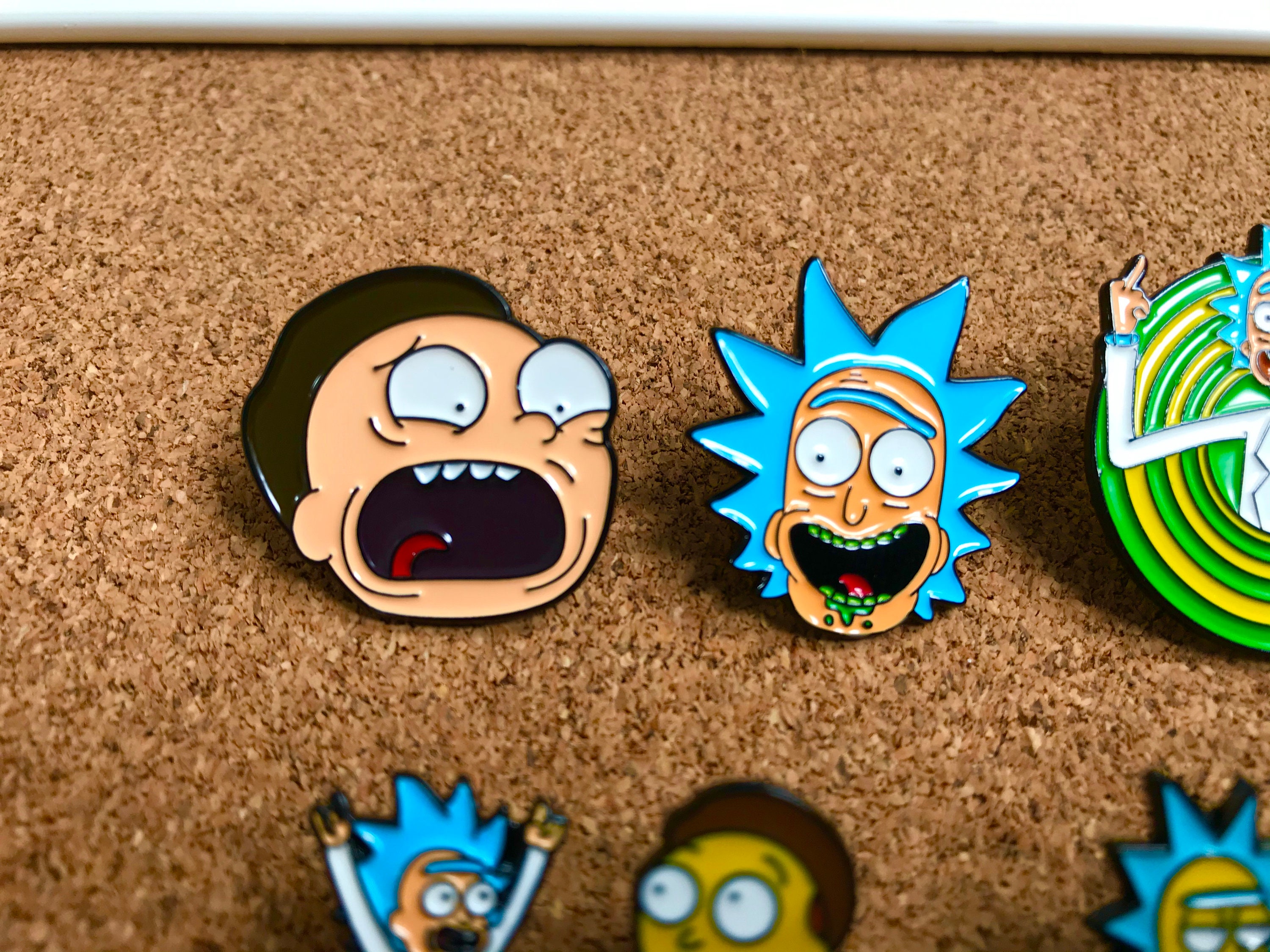 SET OF 7 Rick and Morty 1.2 Enamel Pins | Etsy