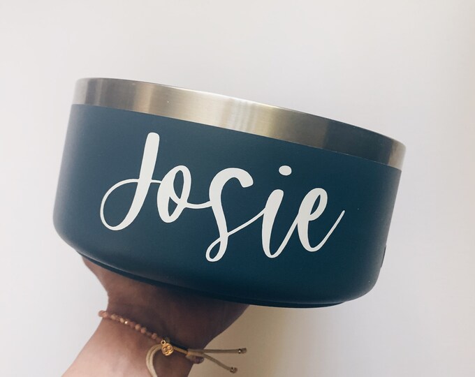Custom Dog Bowl Decal Custom Name Decal Custom Dog Bowl Etsy