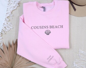 The Summer I Turned Pretty - Cousins Beach Crewneck - Personalized Team Conrad or Team Jeremiah