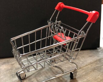 metal toy shopping trolley