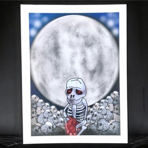 Drako the Skeleton ,Gothic Dark Art Skull Print,Horror Skeleton Digital Art,Macabre Wall Decor ,Art Print