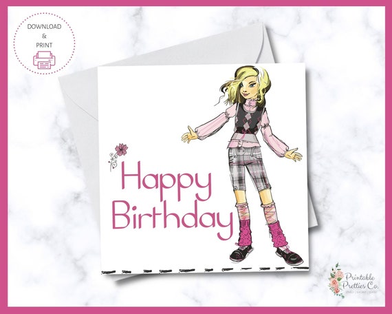 Teen Birthday Card Printable / Printable Tween Birthday - Etsy Ireland