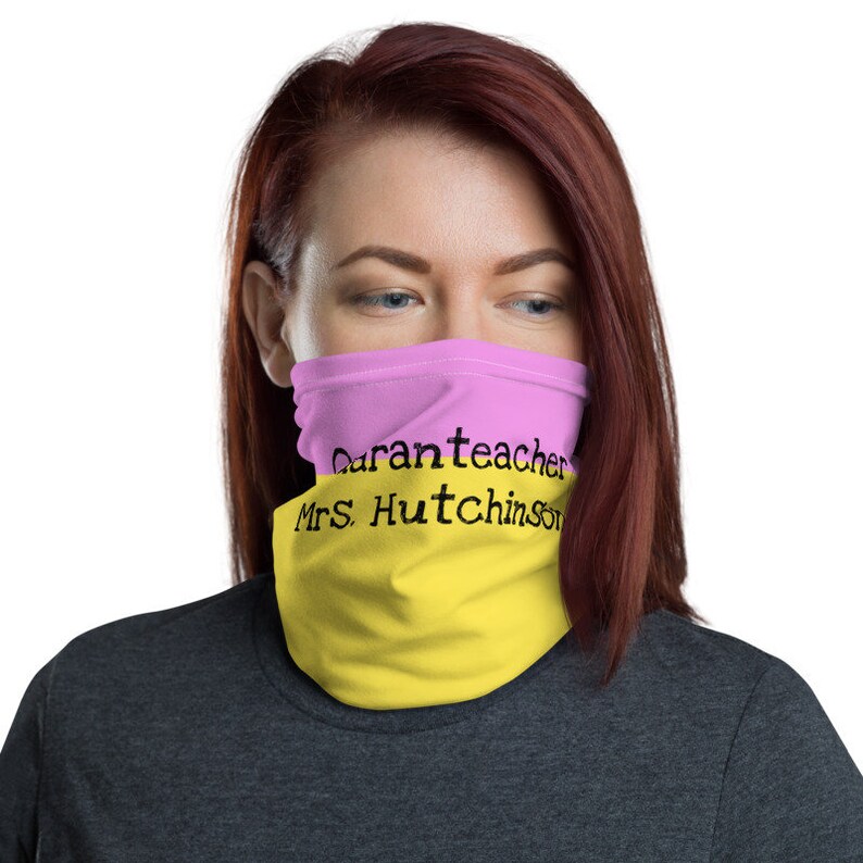 Customizable Quaranteacher Neck Gaiter/ Face Mask Etsy