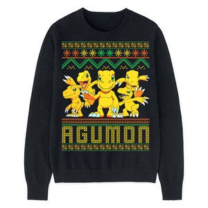 digimon ugly christmas sweater
