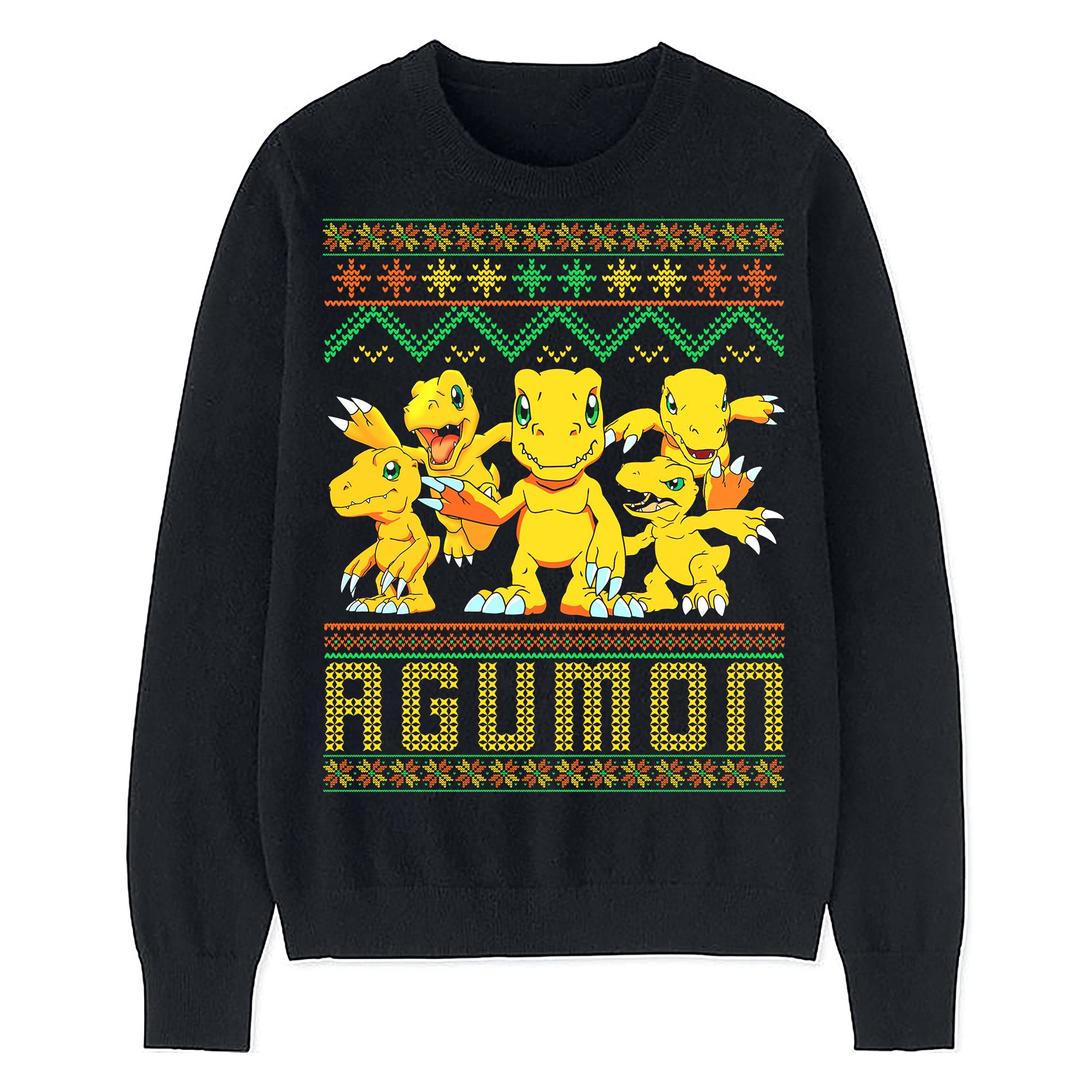 digimon christmas sweater
