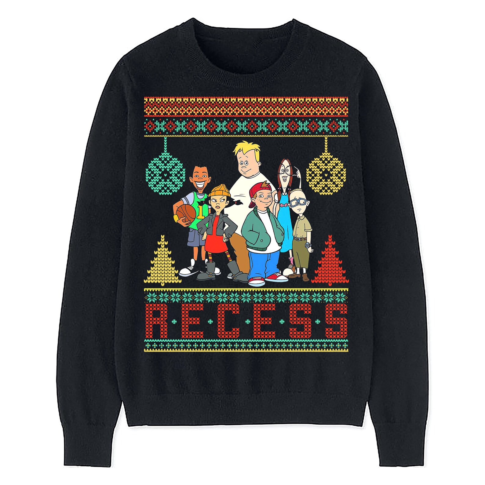 Recess Cool Ugly Christmas Sweater Custom Crewneck Unisex Mens | Etsy