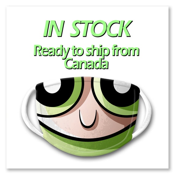Buttercup Powerpuff Girls Mouth Custom Face Mask Limited Etsy