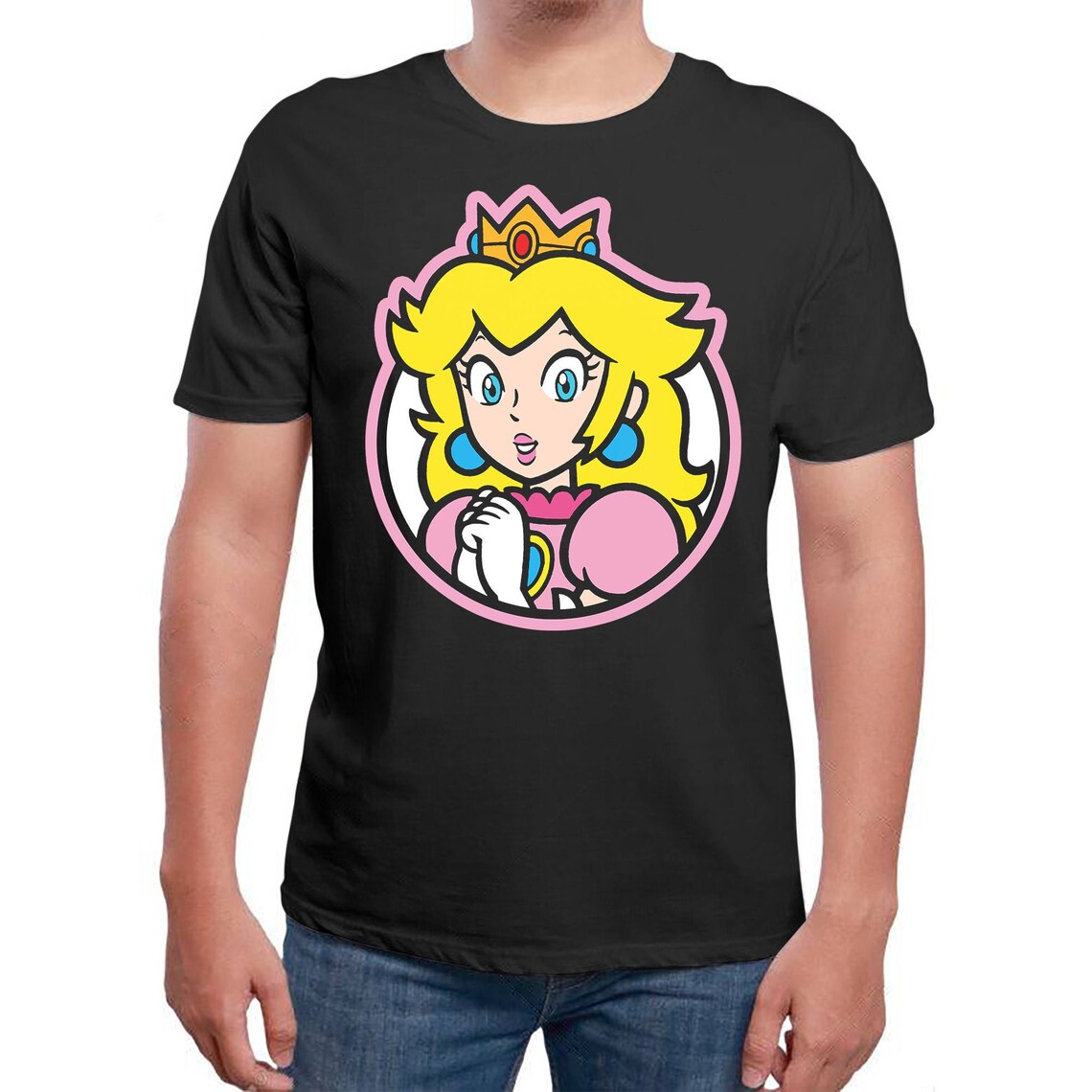 Princess Peach Emblem Super Mario Custom T Shirt Unisex Mens & Etsy