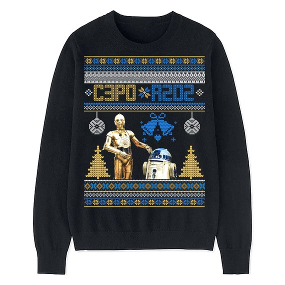 r2d2 ugly christmas sweater