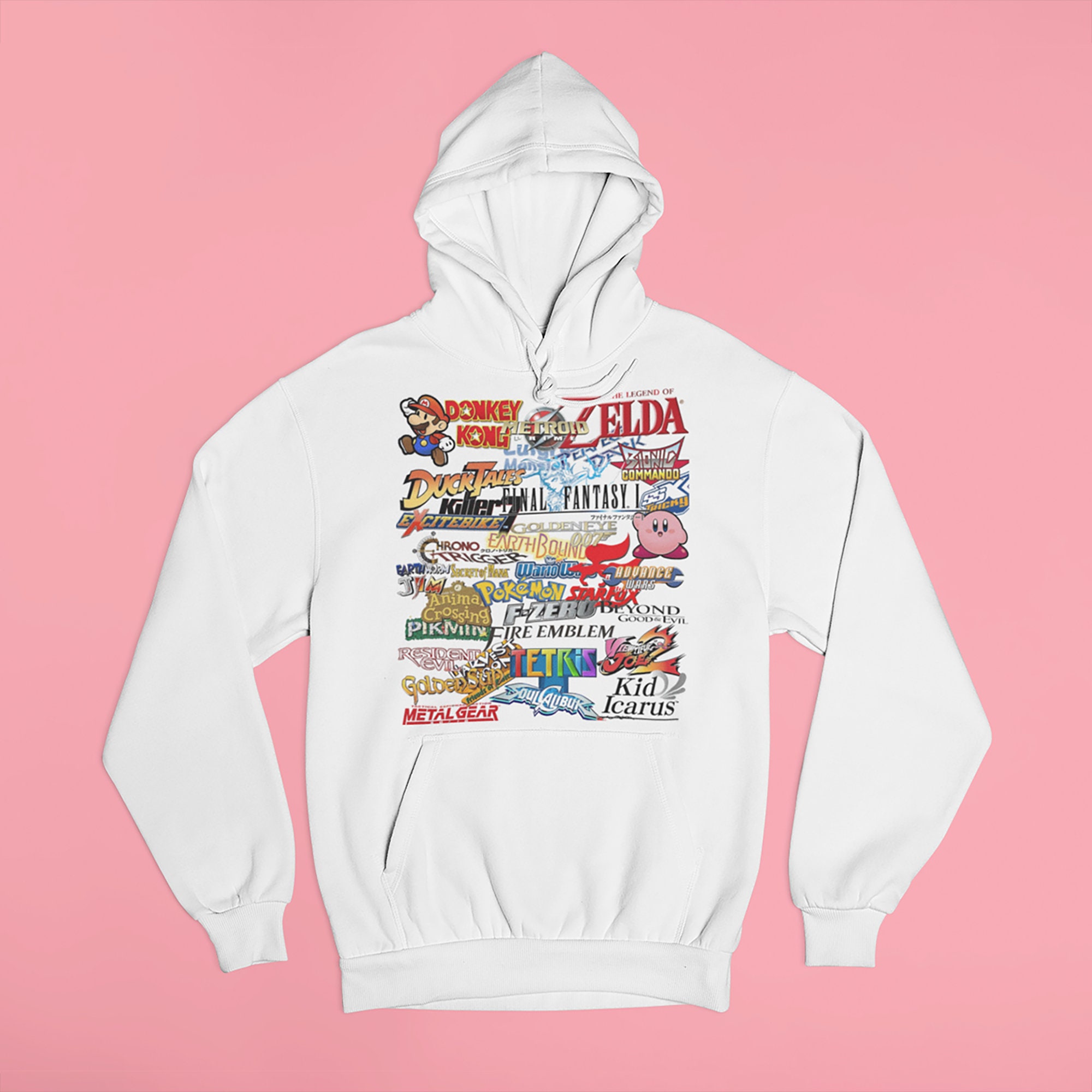 Video Game Collage Hoodie Sweater Unisex Mens & Women's Etsy