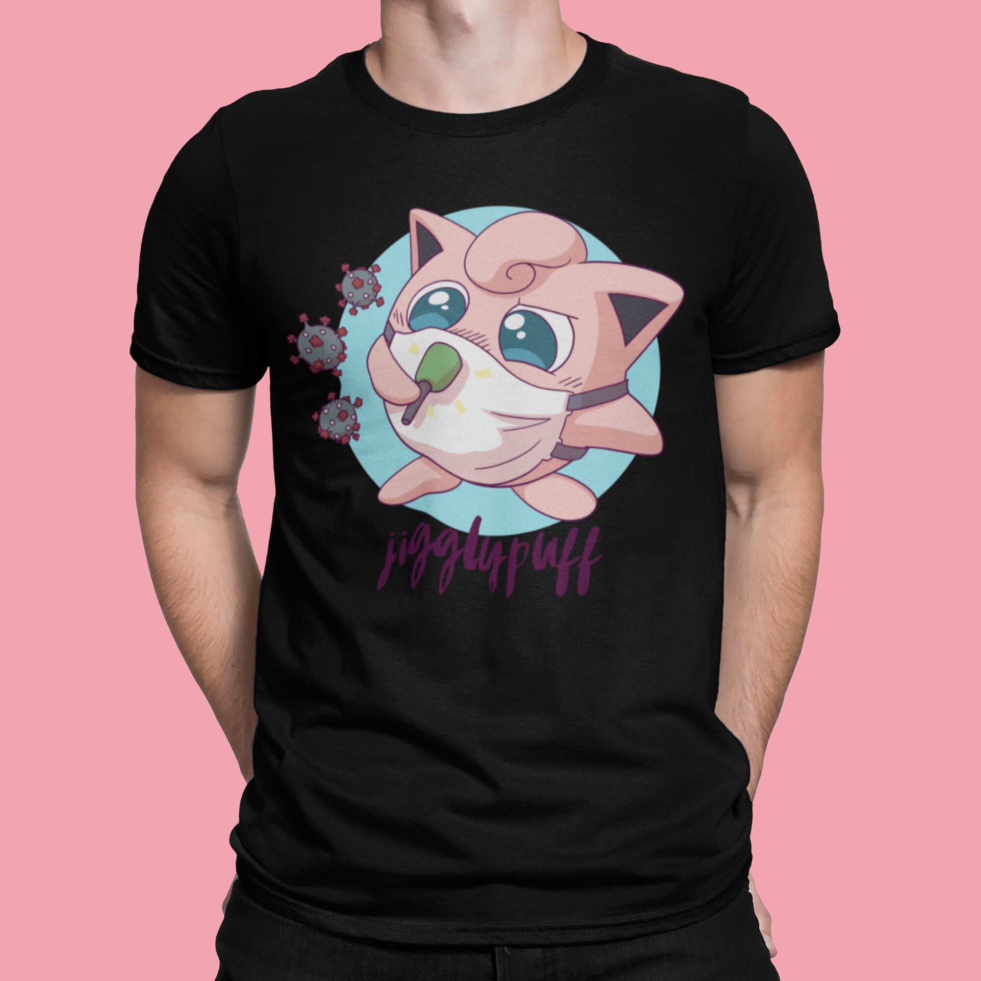 Jigglypuff Stay Safe Custom T Shirt Unisex Mens & Women's Etsy