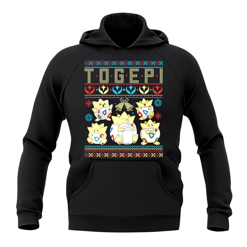 Togepi Ugly Christmas Hoodie Sweater Unisex Mens /& Women/'s Clothing Video Game Retro Classics Retro Hoodie Christmas Gifts