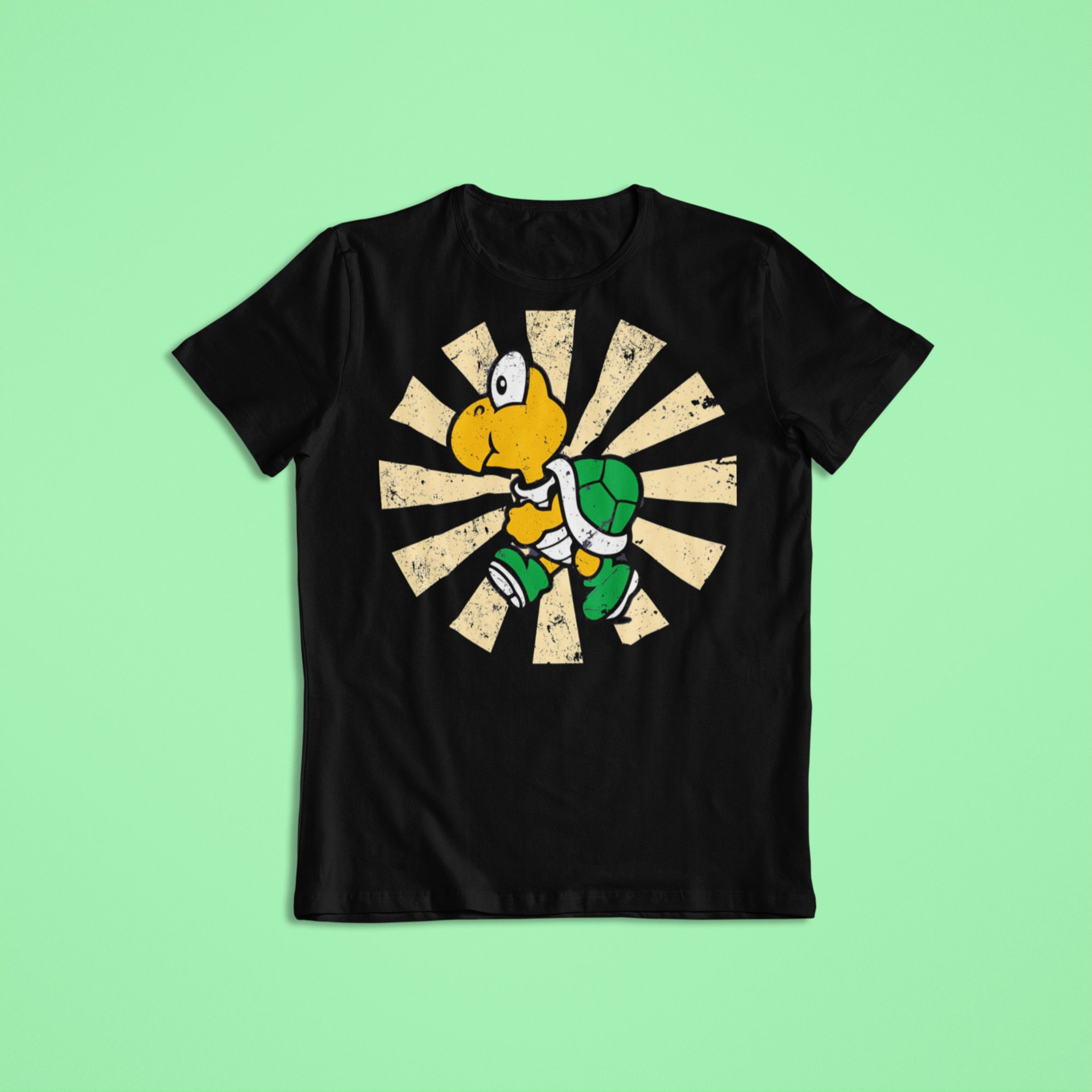 Koopa Troopa Retro Emblem Custom T Shirt Unisex Mens & | Etsy