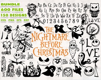 Download Nightmare Before Christmas Svg Etsy PSD Mockup Templates