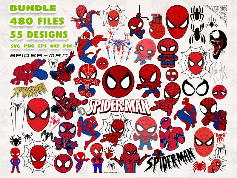 Spiderman svg bundle, Spider man svg, Avengers svg, Superhero svg, Spiderman Logo, Spiderman cricut, Spiderman cut file, svg png eps dxf pdf 