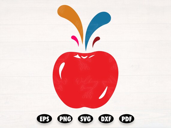 Download Watercolor Apple Svg Watercolor Fruit Svg Watercolor Apple Etsy