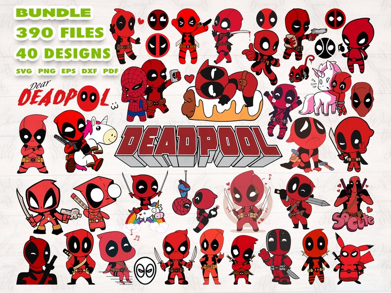 Download Deadpool svg bundle Superhero svg Marvel svg Deadpool | Etsy