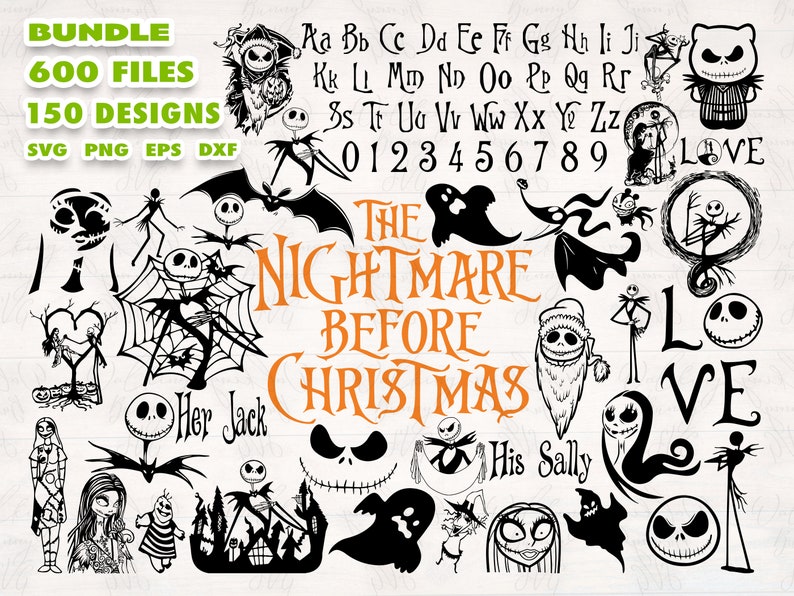 Download Nightmare Before Christmas svg bundle Halloween svg Jack ...