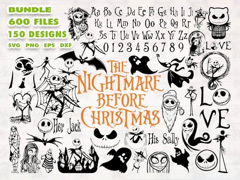 Download Nightmare Before Christmas svg bundle Halloween svg Jack ...