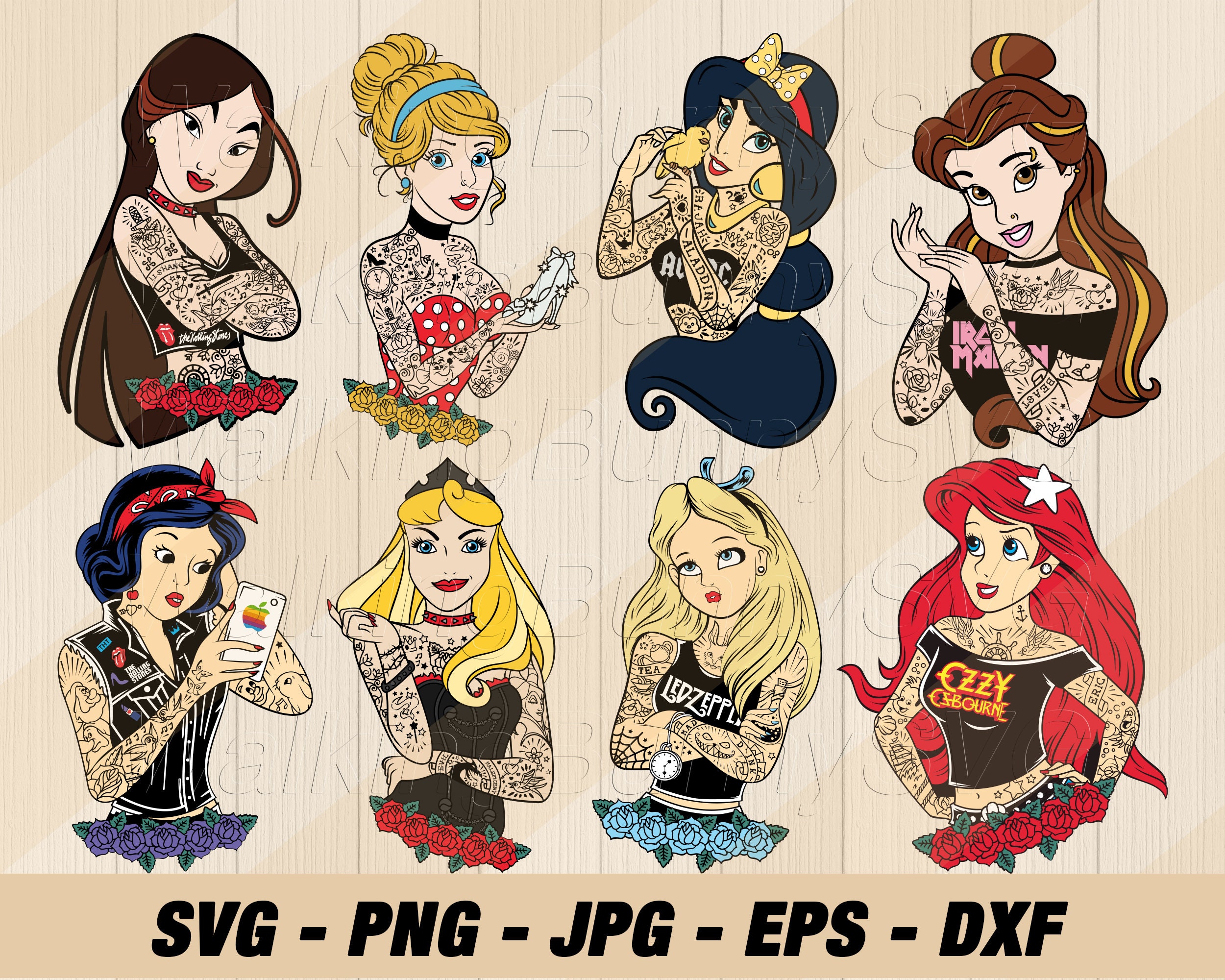 Punk Princess Svg Png Layered Punk Princess Svg Bad Princess - Etsy