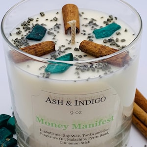 Money Spell Candles Manifestation Candle, Money Candle, Spell Candles, Abundance Candle, Witch Candles, Prosperity Candle, Intention Candle image 2