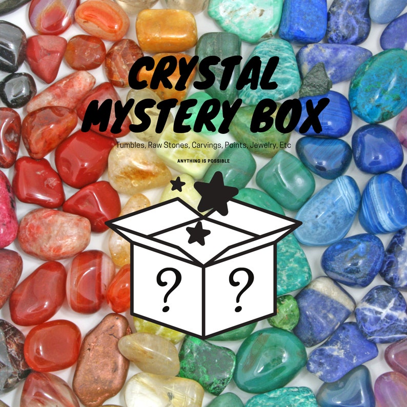 Crystal Mystery Box Mystery Crystal Box Assorted Crystals Etsy
