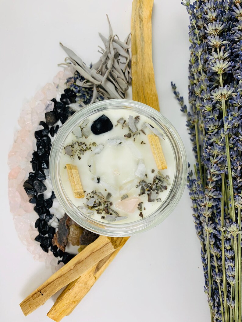 Full Moon Ritual Candles Crystal Candle Full Moon Candle Etsy Australia