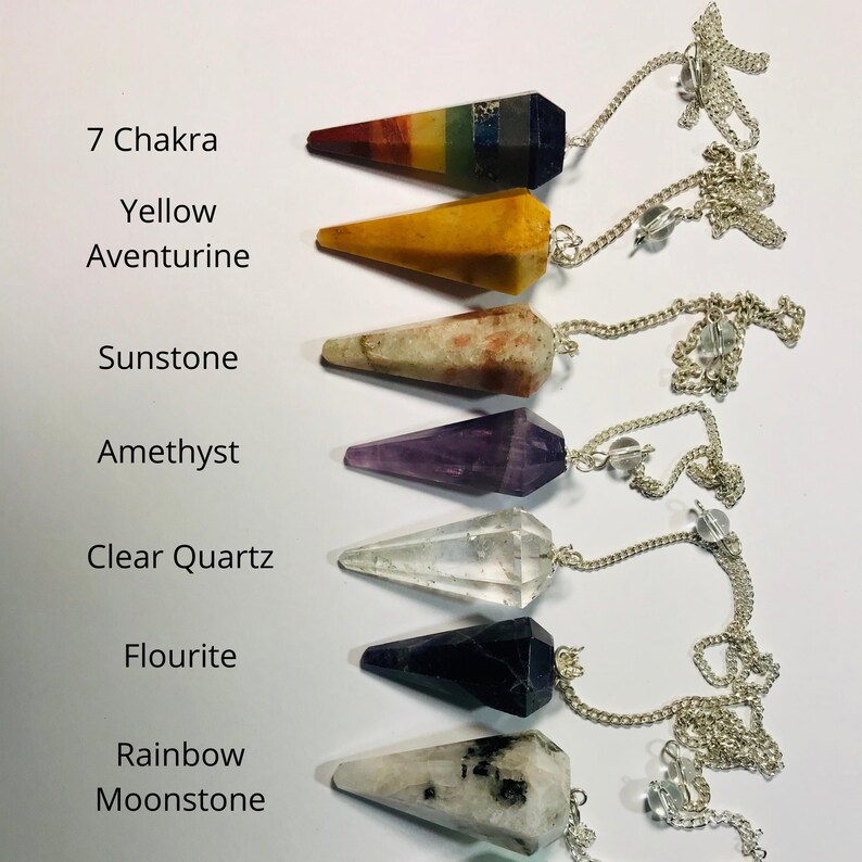 Crystal Pendulum Divination Pendulum Moonstone Pendulum Etsy