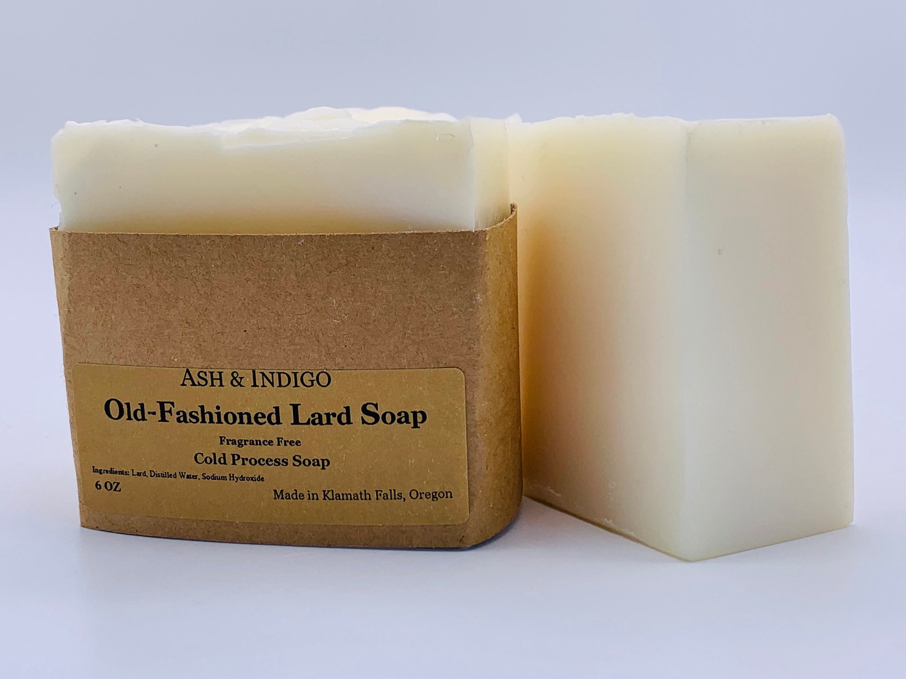 Old Fashioned Lard Soap Fragrance Free Bar Soap Tallow Etsy