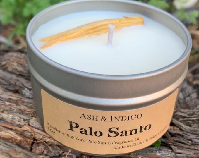 Palo Santo Candle Intention Candle, Manifestation Candle, Protection