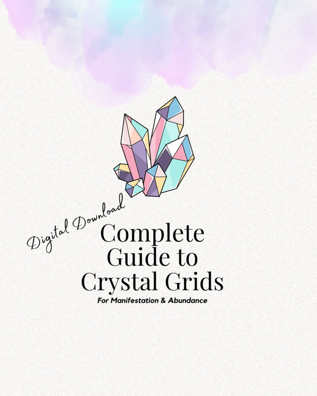 Crystal Grids for Manifestation and Abundance Guide - Digital Download, Printable Ebook, Crystal ...