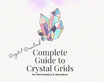 Crystal Grids for Manifestation and Abundance Guide - Digital Download, Printable eBook, Crystal Guide for Grids