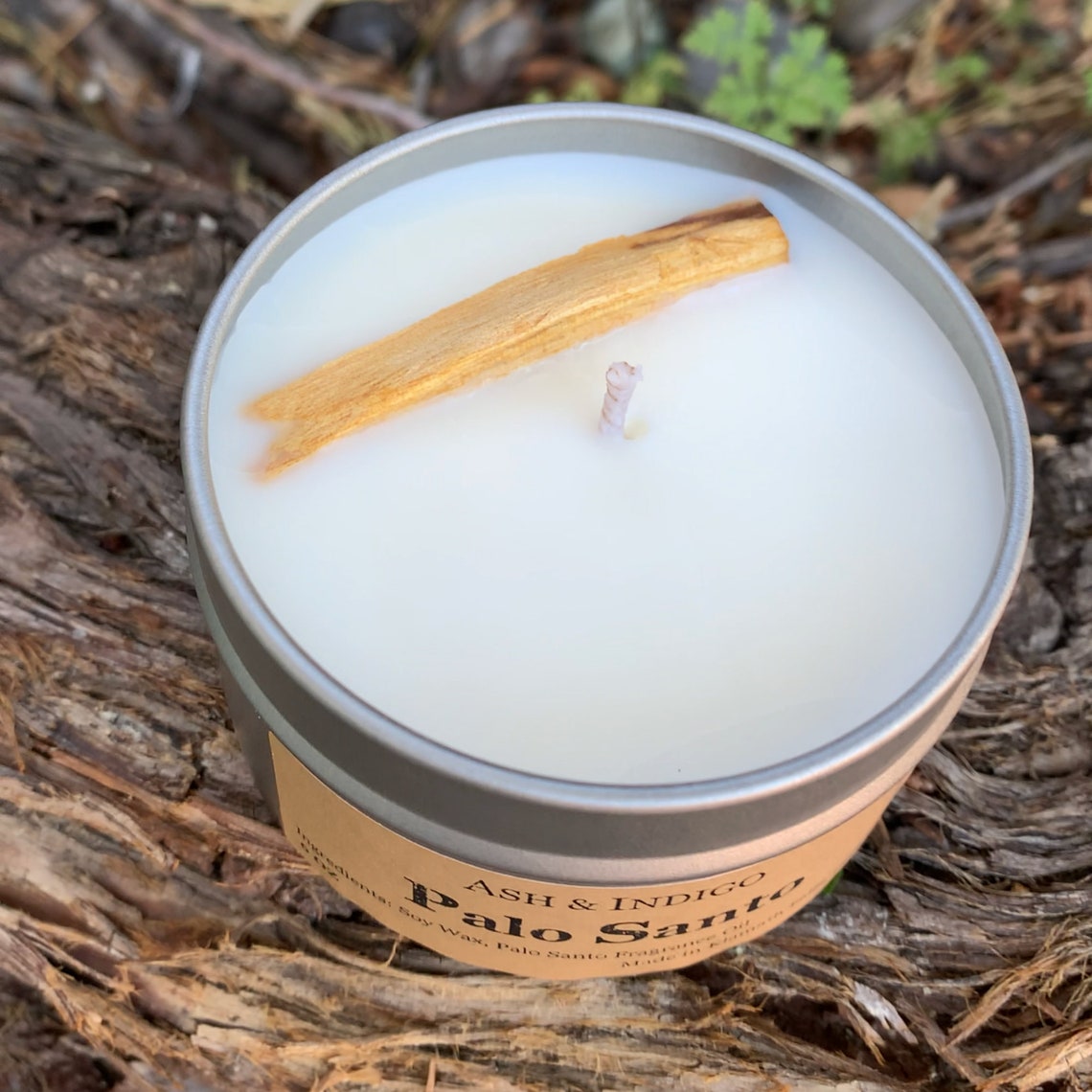 Palo Santo Candle Intention Candle Manifestation Candle Etsy