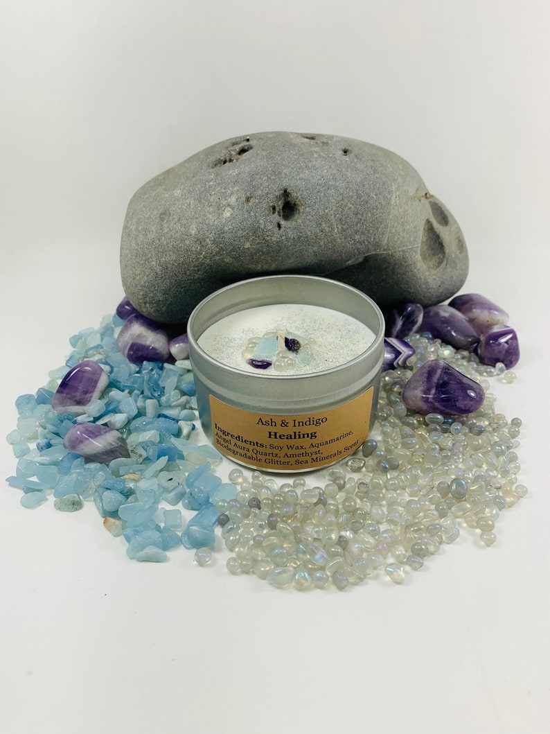 Healing Candles Crystal Candles Spiritual Candle Healing Etsy Sweden