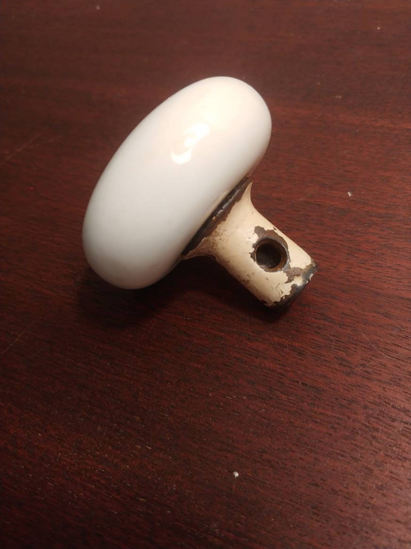 Antique Milk Glass Door Knob Etsy