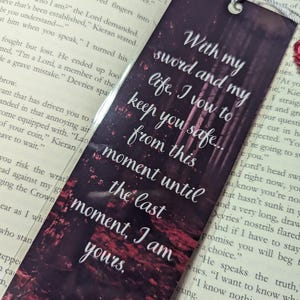 I Vow | Bookmark, From Blood and Ash, Blood and Ash Series Inspired, Blood and Ash Bookmark, Casteel Da&#39;Neer Inspired
