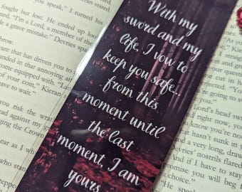 I Vow | Bookmark, From Blood and Ash, Blood and Ash Series Inspired, Blood and Ash Bookmark, Casteel Da'Neer Inspired