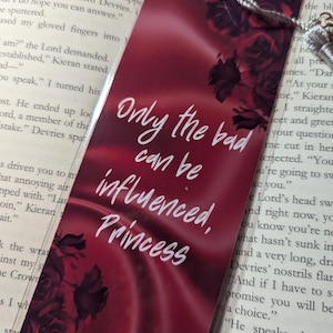 Influenced | Bookmark, From Blood and Ash, Blood and Ash Series Inspired, Blood and Ash Bookmark, Casteel Da&#39;Neer Inspired