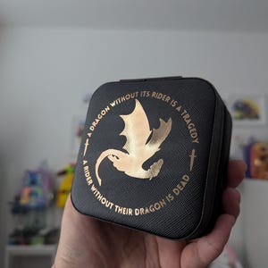 Dragon Rider | Fourth Wing Inspired Travel Jewelry Case | Jewelry Organizer, Travel Case, Jewelry Case, Jewelry Box