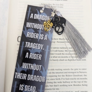 A Dragon Without Its Rider | Bookmark, Fourth Wing Inspired, Dragon Rider, BookTok Inspired
