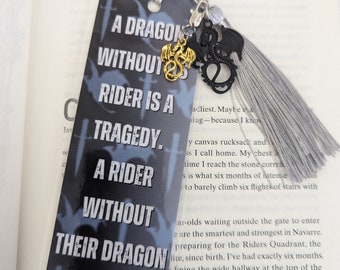 A Dragon Without Its Rider | Bookmark, Fourth Wing Inspired, Dragon Rider, BookTok Inspired