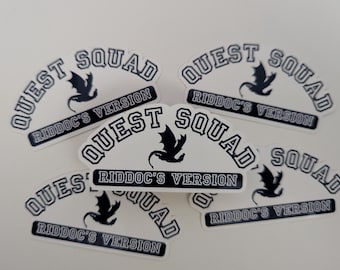 Quest Squad Die Cut Sticker | Onyx Storm Inspired Sticker, Die Cut Sticker, Fourth Wing Inspired Sticker, Onyx Storm Die Cut Sticker