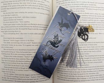 Silver One | Bookmark, Fourth Wing Inspired, Dragon Rider, BookTok Inspired